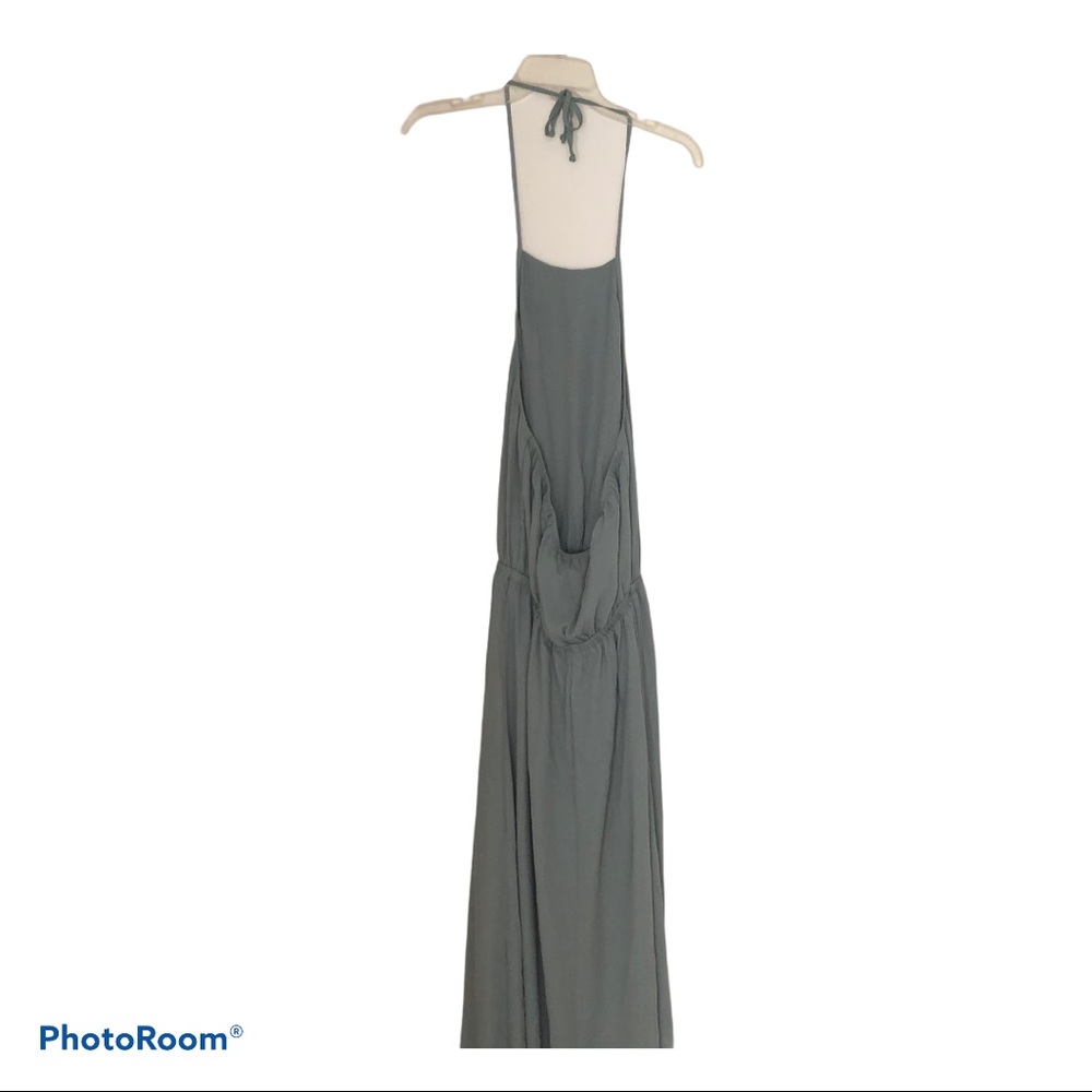 Show Me Your Mumu Heather Halter Dress Sage Crisp - Picture 7 of 8